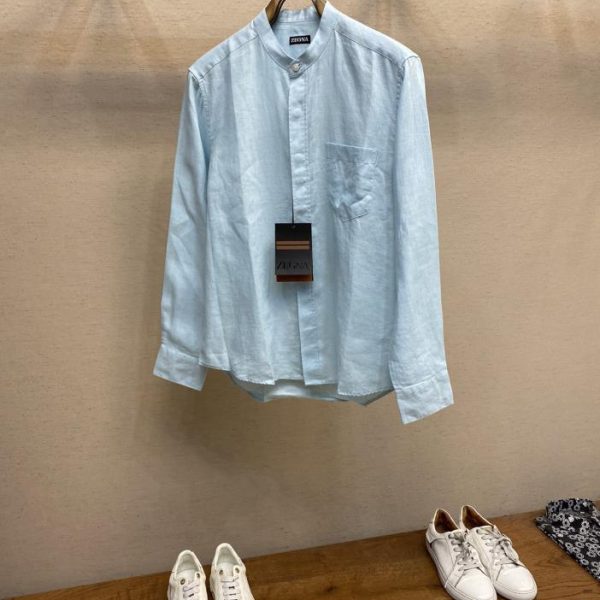 designer,replica,clothing,fake,1:1,lv,luxury,high quality Zegna linen and cotton shirt