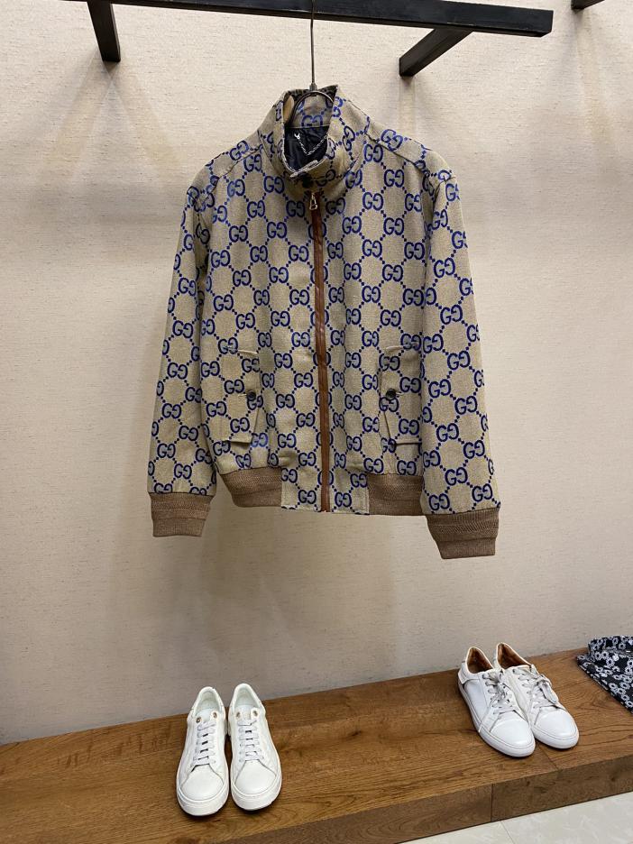 designer,replica,clothing,fake,1:1,lv,luxury,high quality Gucci new classic canvas jacquard GG jacket designer,replica,clothing,fake,1:1,lv,luxury,high quality Gucci new classic canvas jacquard GG jacket