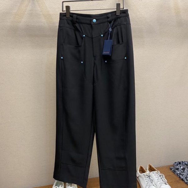 designer,replica,clothing,fake,1:1,lv,luxury,high quality LV wool blend pants casual pants