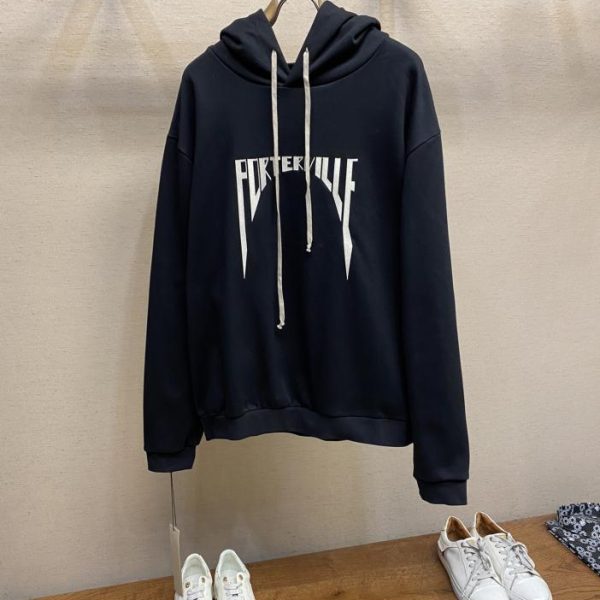 designer,replica,clothing,fake,1:1,lv,luxury,high quality Rick owens 24ss hooded sweatshirt