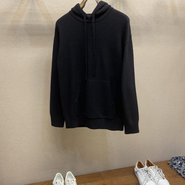 designer,replica,clothing,fake,1:1,lv,luxury,high quality Zegna thick wool pullover hooded sweater
