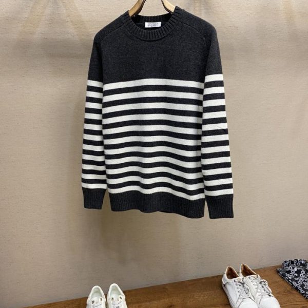 designer,replica,clothing,fake,1:1,lv,luxury,high quality BC new knitted striped pullover sweater