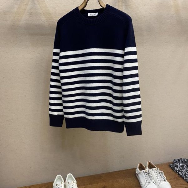 designer,replica,clothing,fake,1:1,lv,luxury,high quality BC new knitted striped pullover sweater
