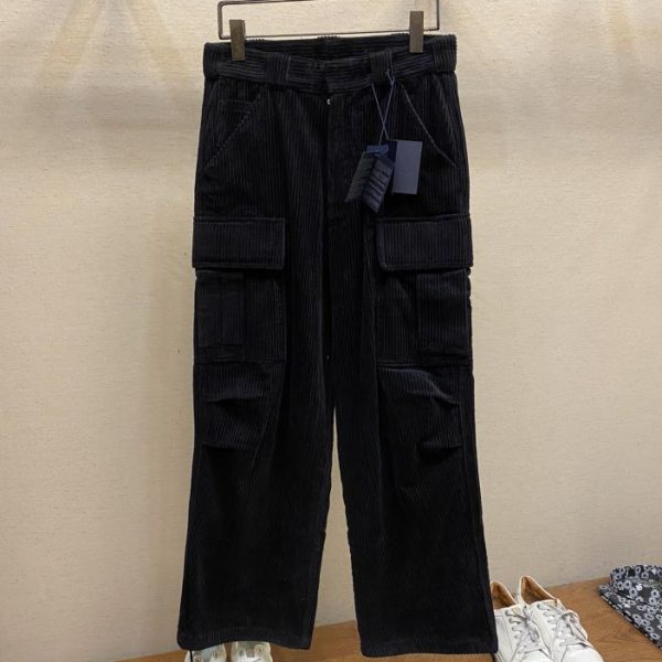 designer,replica,clothing,fake,1:1,lv,luxury,high quality Prada corduroy trousers