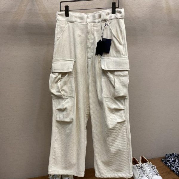 designer,replica,clothing,fake,1:1,lv,luxury,high quality Prada corduroy trousers