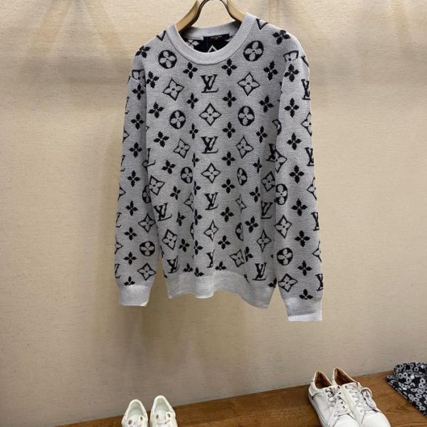designer,replica,clothing,fake,1:1,lv,luxury,high quality LV couple style knitted pullover sweater