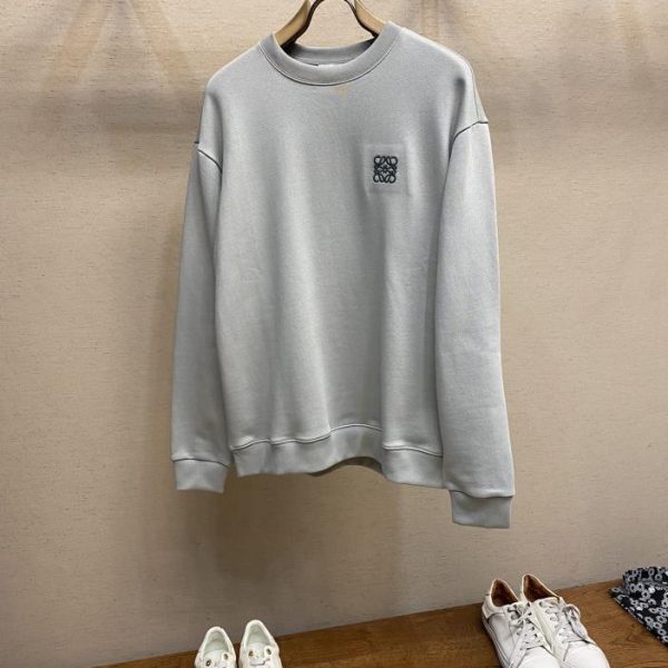 designer,replica,clothing,fake,1:1,lv,luxury,high quality Loewe new gray oil painting sweatshirt, same style for men and women