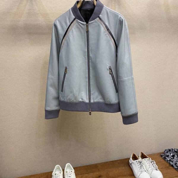 designer,replica,clothing,fake,1:1,lv,luxury,high quality Hermes lambskin leather jacket