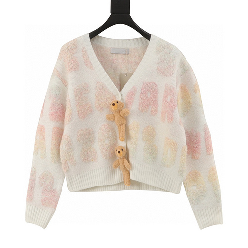 designer,replica,clothing,fake,1:1,lv,luxury,high quality 13De Marzo bear cardigan (9F0D)