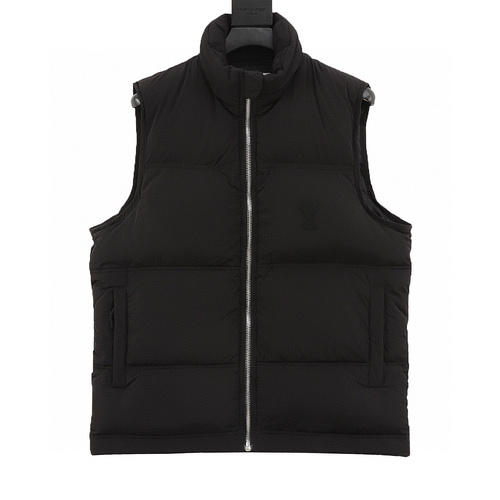 designer,replica,clothing,fake,1:1,lv,luxury,high quality AMI color block down vest (19EF)