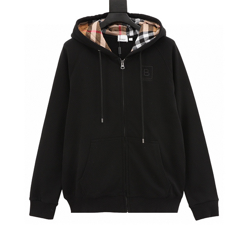 designer,replica,clothing,fake,1:1,lv,luxury,high quality Burberry zipper hooded sweatshirt (A0A1)