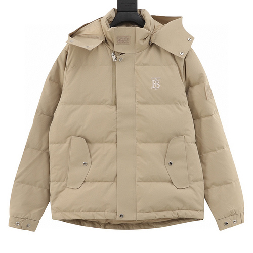 designer,replica,clothing,fake,1:1,lv,luxury,high quality Burberry stand collar hooded down jacket (1CDior)