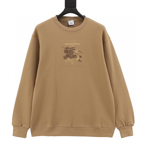 designer,replica,clothing,fake,1:1,lv,luxury,high quality Burberry embroidered and rubberized war pony crew neck sweatshirt (9CF0)