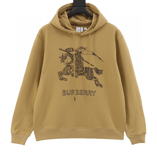designer,replica,clothing,fake,1:1,lv,luxury,high quality Burberry classic embroidered war horse logo hooded sweatshirt (A517)
