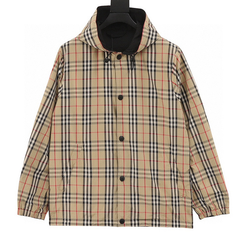 designer,replica,clothing,fake,1:1,lv,luxury,high quality Burberry classic plaid silicone war horse reversible windbreaker jacket (F9F2)