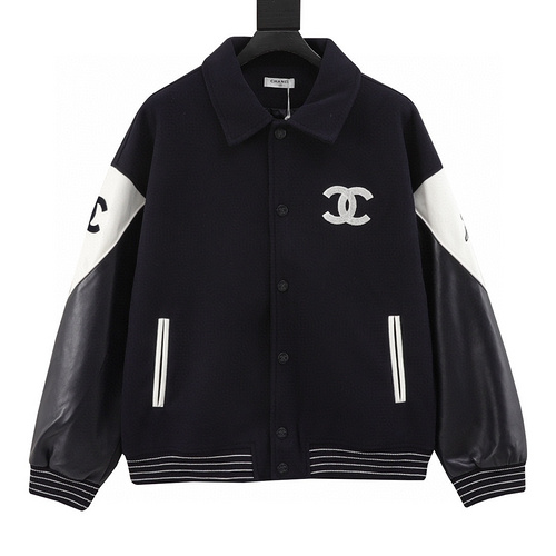 designer,replica,clothing,fake,1:1,lv,luxury,high quality CHANEL patchwork embroidered baseball jacket (BCEA)