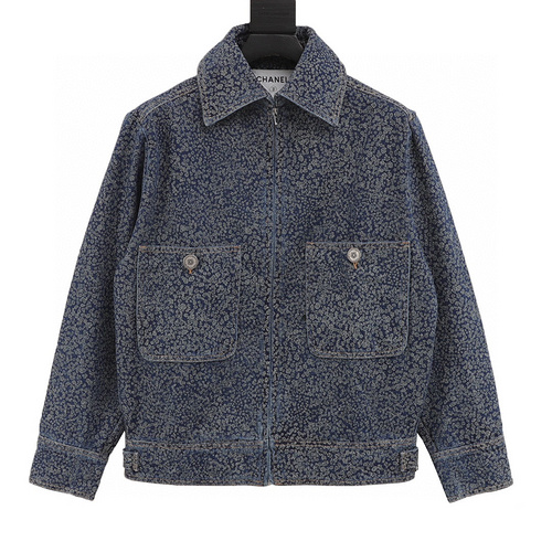 designer,replica,clothing,fake,1:1,lv,luxury,high quality Chanel Xiaoxiang Camellia Denim Jacket (5C83)