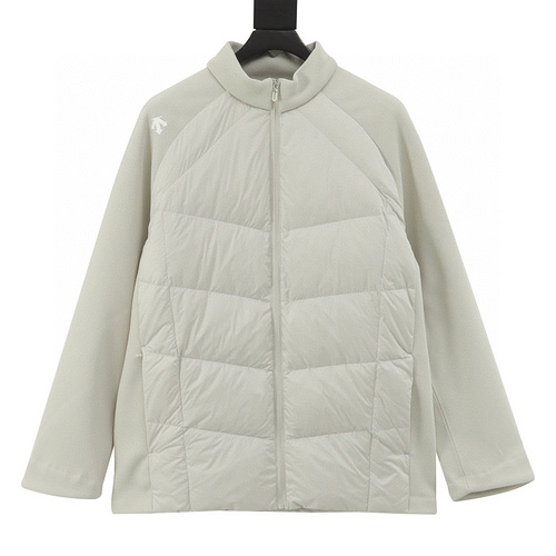 designer,replica,clothing,fake,1:1,lv,luxury,high quality Descente new patchwork stand collar down jacket (8E02)