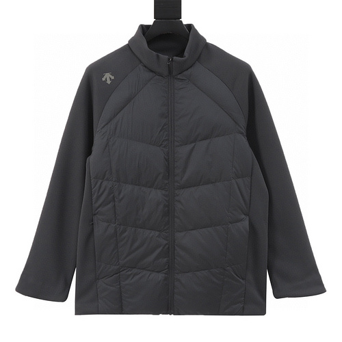 designer,replica,clothing,fake,1:1,lv,luxury,high quality Descente new patchwork stand collar down jacket (F560)