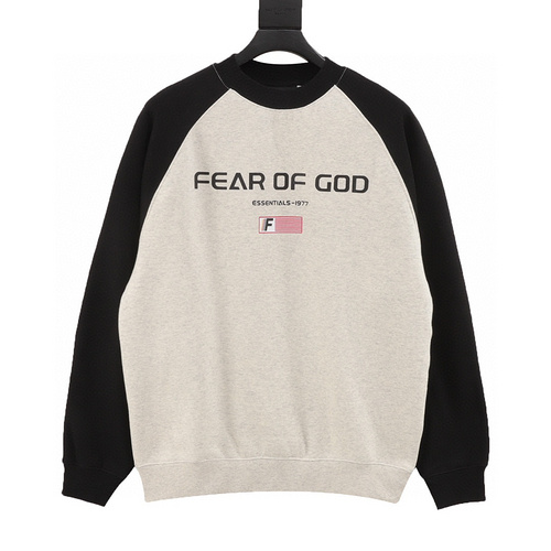 designer,replica,clothing,fake,1:1,lv,luxury,high quality Fear of God FOG patchwork flag crew neck sweatshirt (7478)