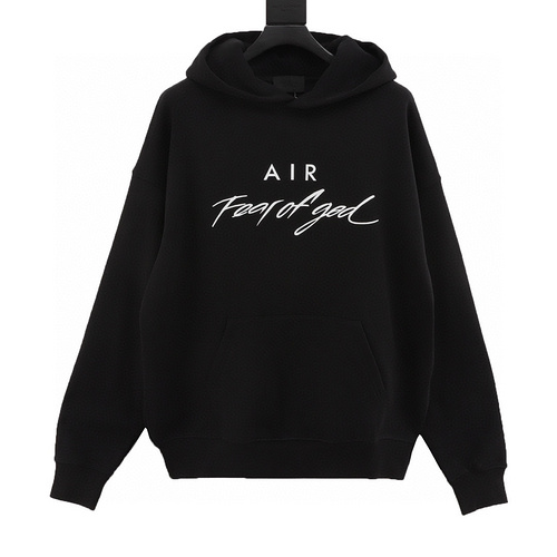 designer,replica,clothing,fake,1:1,lv,luxury,high quality Fear of God FOG essential AIR lettered hooded sweatshirt (906A)