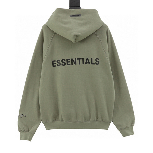 designer,replica,clothing,fake,1:1,lv,luxury,high quality Fear of god Essentials back silicone letter zip hooded sweatshirt (88B8)