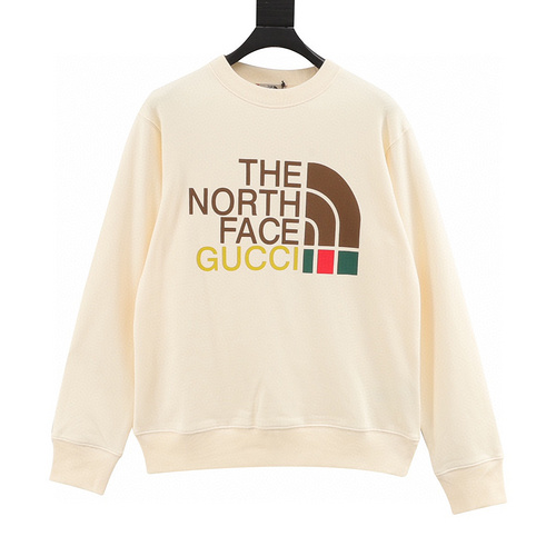 designer,replica,clothing,fake,1:1,lv,luxury,high quality Gucci classic North Face joint printed crew neck sweatshirt (C65F)