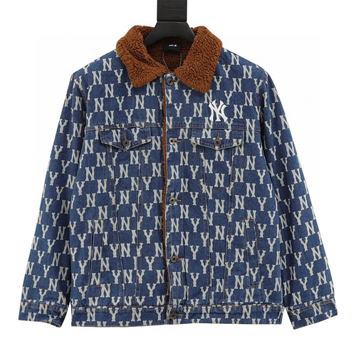 designer,replica,clothing,fake,1:1,lv,luxury,high quality MLB New York Yankees Denim Sherpa Jacket (72CA)