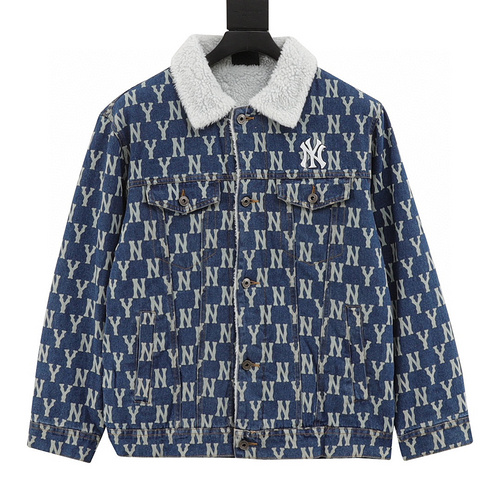 designer,replica,clothing,fake,1:1,lv,luxury,high quality MLB New York Yankees Denim Sherpa Jacket (F771)