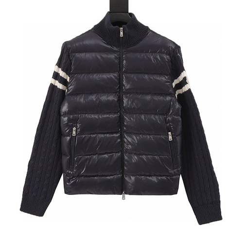 designer,replica,clothing,fake,1:1,lv,luxury,high quality Moncler lightweight padded wool zipper down jacket (EFB8)