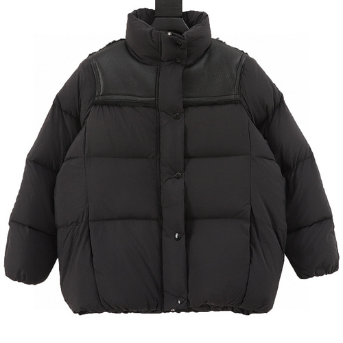 designer,replica,clothing,fake,1:1,lv,luxury,high quality Moncler Jotty Sheepskin Spliced 鈥嬧€婼hort Down Jacket (2DC1)