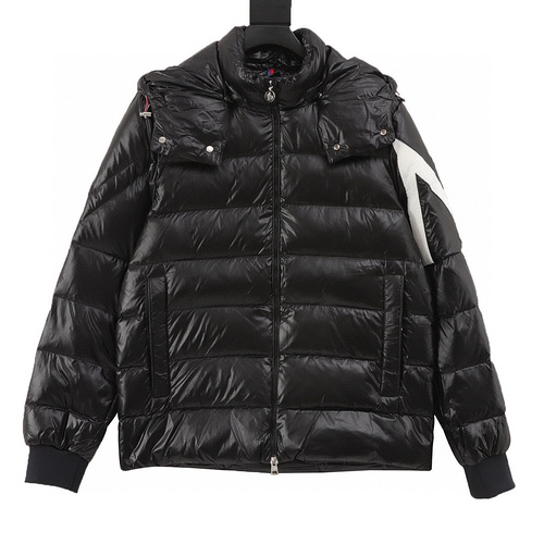 designer,replica,clothing,fake,1:1,lv,luxury,high quality Moncler corydale double peaks striped hooded (removable hood) Wang Yibo same style down jacket (00B5)