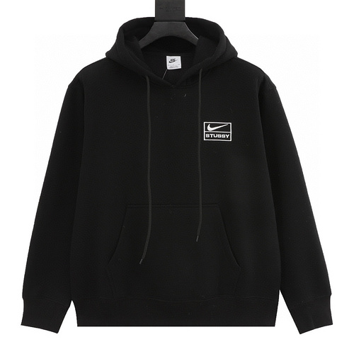 designer,replica,clothing,fake,1:1,lv,luxury,high quality Nike x Stussy joint embroidered logo hooded fleece sweatshirt (8105)