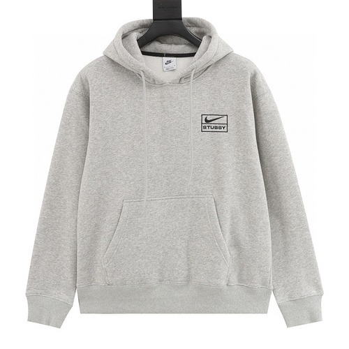 designer,replica,clothing,fake,1:1,lv,luxury,high quality Nike x Stussy joint embroidered logo hooded fleece sweatshirt (A7B5)
