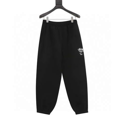 designer,replica,clothing,fake,1:1,lv,luxury,high quality Nike x Stussy joint fleece sweatpants set (7C2E)