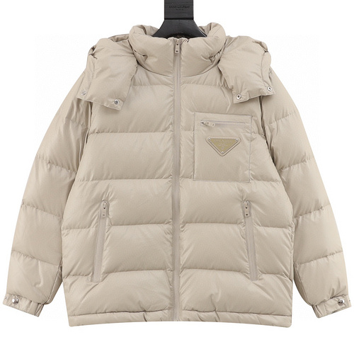 designer,replica,clothing,fake,1:1,lv,luxury,high quality Prada classic triangle hat detachable down jacket (9Fendi A)