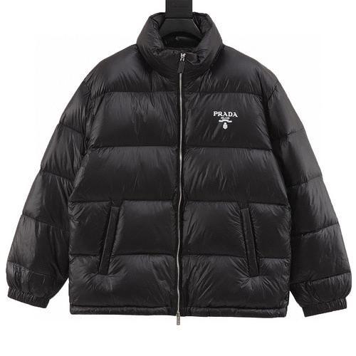 designer,replica,clothing,fake,1:1,lv,luxury,high quality Prada classic glossy printed windproof down jacket (748F)