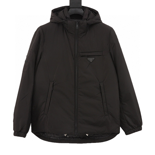 designer,replica,clothing,fake,1:1,lv,luxury,high quality Prada Re-Nylon series swallowtail casual down jacket (A366)
