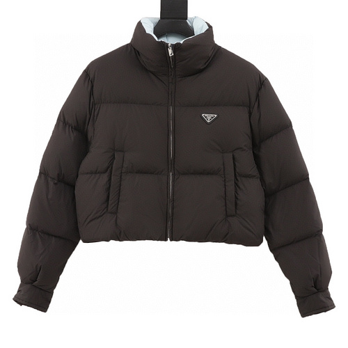 designer,replica,clothing,fake,1:1,lv,luxury,high quality Prada short high-waisted women’s down jacket (A51C)