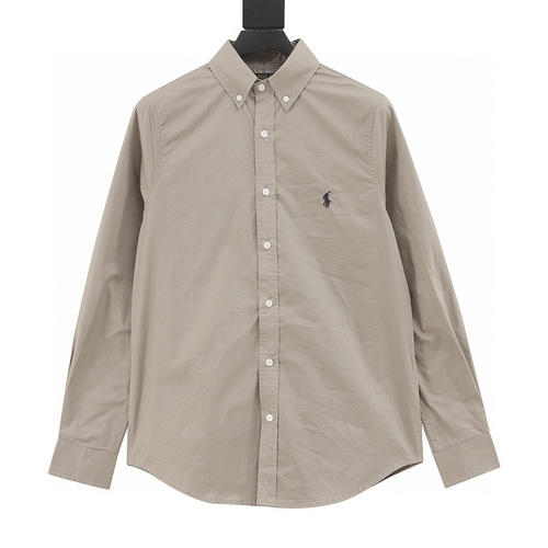 designer,replica,clothing,fake,1:1,lv,luxury,high quality Ralph Lauren classic solid color small label war horse embroidered shirt (39E8)