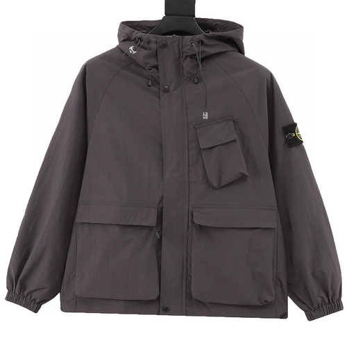 designer,replica,clothing,fake,1:1,lv,luxury,high quality Stone Island zipper hooded jacket (AB60)