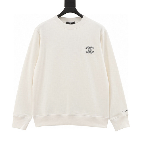 designer,replica,clothing,fake,1:1,lv,luxury,high quality Chanel pantin 10th anniversary limited double C woven embroidered sweatshirt (69B1)