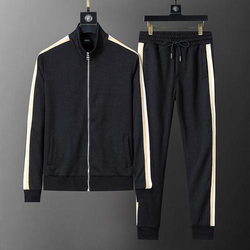 designer,replica,clothing,fake,1:1,lv,luxury,high quality BOSS new autumn and winter jacquard fabric sports suit (3A45)