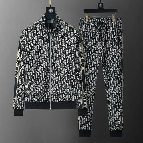 designer,replica,clothing,fake,1:1,lv,luxury,high quality Dior new autumn and winter jacquard sports suit (9EE1)