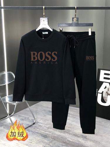 designer,replica,clothing,fake,1:1,lv,luxury,high quality BOSS fleece sweatshirt set (F41E)