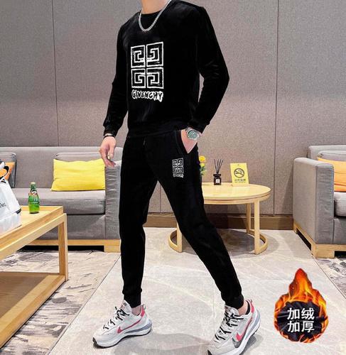 designer,replica,clothing,fake,1:1,lv,luxury,high quality Givenchy gold velvet sweatshirt suit (DB67)
