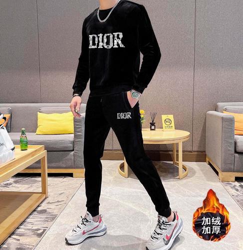 designer,replica,clothing,fake,1:1,lv,luxury,high quality Dior gold velvet sweatshirt suit (CA11)