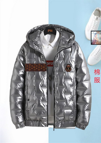 designer,replica,clothing,fake,1:1,lv,luxury,high quality Louis Vuitton shiny down jacket with hood (BA60)