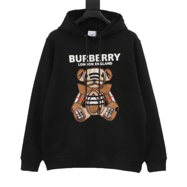 designer,replica,clothing,fake,1:1,lv,luxury,high quality Burberry embroidered Teddy bear hooded sweatshirt (7167)