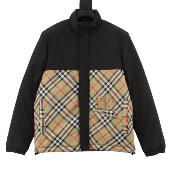designer,replica,clothing,fake,1:1,lv,luxury,high quality Burberry new plaid war horse cotton jacket (4FD6)
